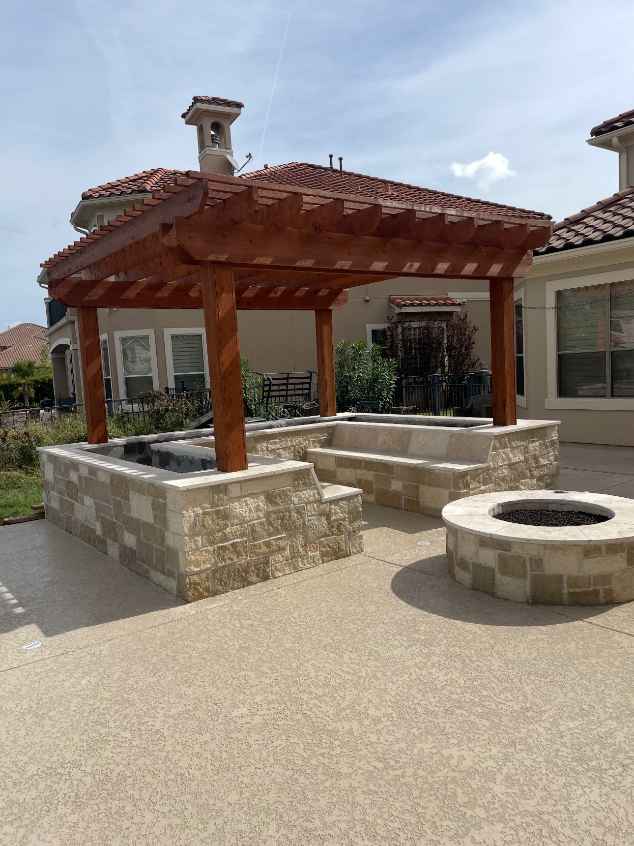 Outdoor Fireplace Builder Santa Fe TX